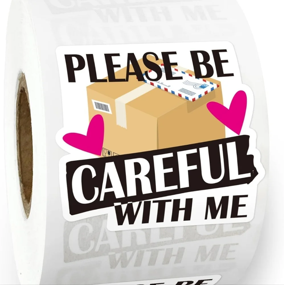 Please be careful with me stickers